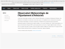 Tablet Screenshot of meteo.arbucies.cat